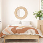 Liquid Swirl Abstract in Earth Tones Duvet Cover Gallery Image 3