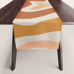 Liquid Swirl Abstract in Earth Tones Table Runner Gallery Image 1