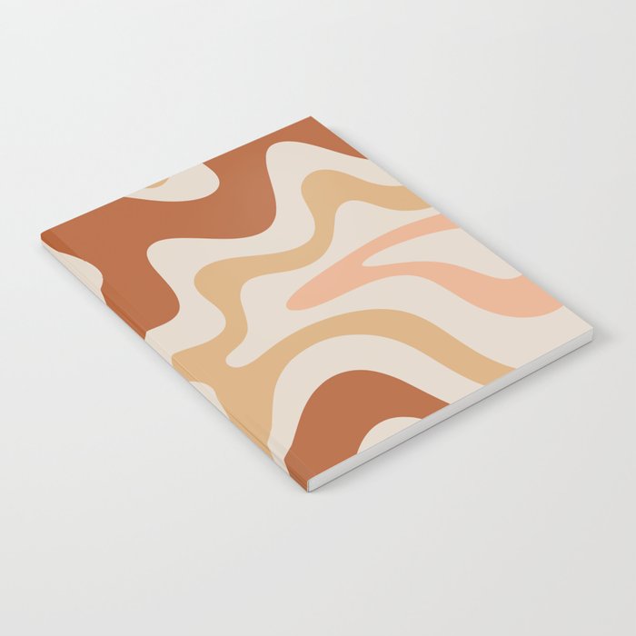Liquid Swirl Abstract in Earth Tones Notebook Gallery Image 2