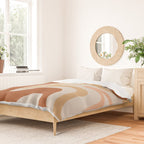 Liquid Swirl Abstract in Earth Tones Duvet Cover Gallery Image 2