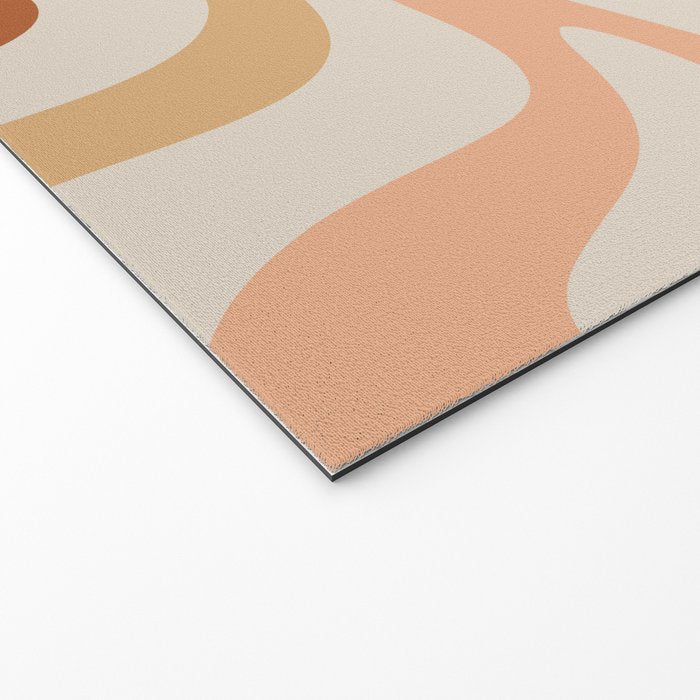 Liquid Swirl Abstract in Earth Tones Welcome Mat Gallery Image 2