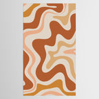 Liquid Swirl Abstract in Earth Tones Tablecloth Gallery Image 2