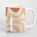Liquid Swirl Abstract in Earth Tones Coffee Mug Gallery Image 1