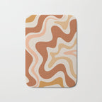 Liquid Swirl Abstract in Earth Tones Bath Mat Gallery Image 1