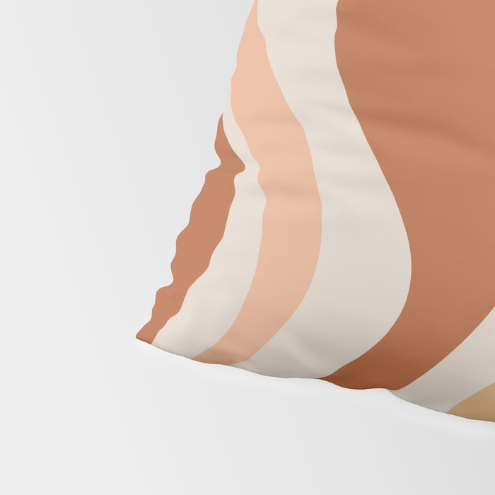 Liquid Swirl Abstract in Earth Tones Pillow Sham Gallery Image 4