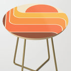 Retro Geometric Sun Set Design 421 Side Table Gallery Image 2