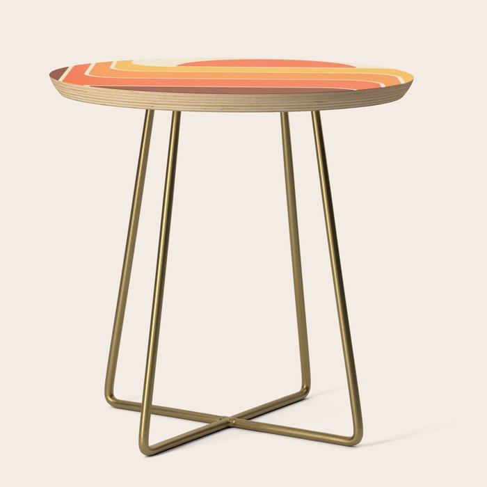 Retro Geometric Sun Set Design 421 Side Table Gallery Image 1