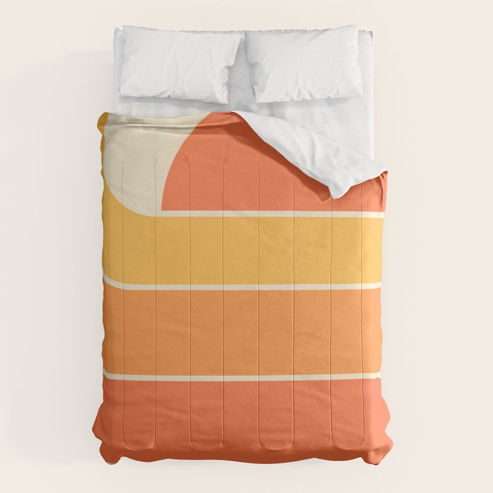 Retro Geometric Sun Set Design 421 Comforter Gallery Image 6