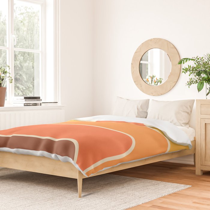 Retro Geometric Sun Set Design 421 Duvet Cover Gallery Image 2