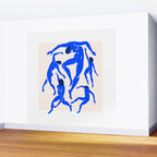 The Dance 3 | Henri Matisse - La Danse | Ultramarine Blue Edition Wall Mural Gallery Image 2
