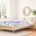 The Dance 3 | Henri Matisse - La Danse | Ultramarine Blue Edition Duvet Cover Gallery Image 2