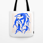 The Dance 3 | Henri Matisse - La Danse | Ultramarine Blue Edition Tote Bag Gallery Image 1