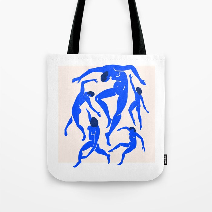 The Dance 3 | Henri Matisse - La Danse | Ultramarine Blue Edition Tote Bag Gallery Image 1
