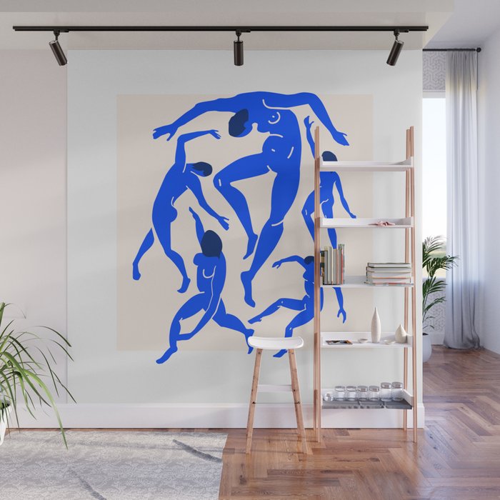 The Dance 3 | Henri Matisse - La Danse | Ultramarine Blue Edition Wall Mural Gallery Image 1