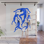 The Dance 3 | Henri Matisse - La Danse | Ultramarine Blue Edition Wall Mural Gallery Image 1