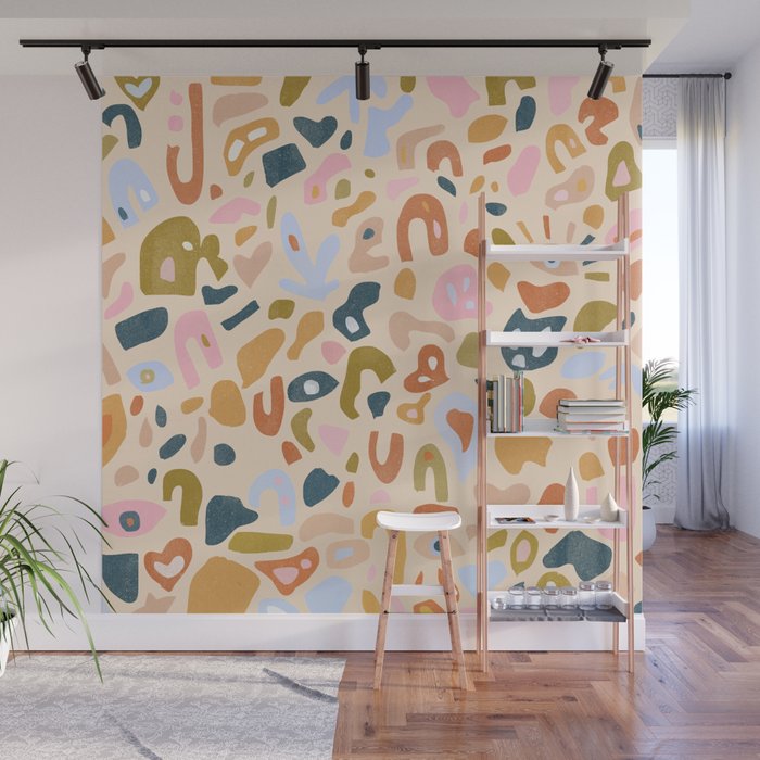 Abstract Paper Cuts Wall Mural Gallery Image 1