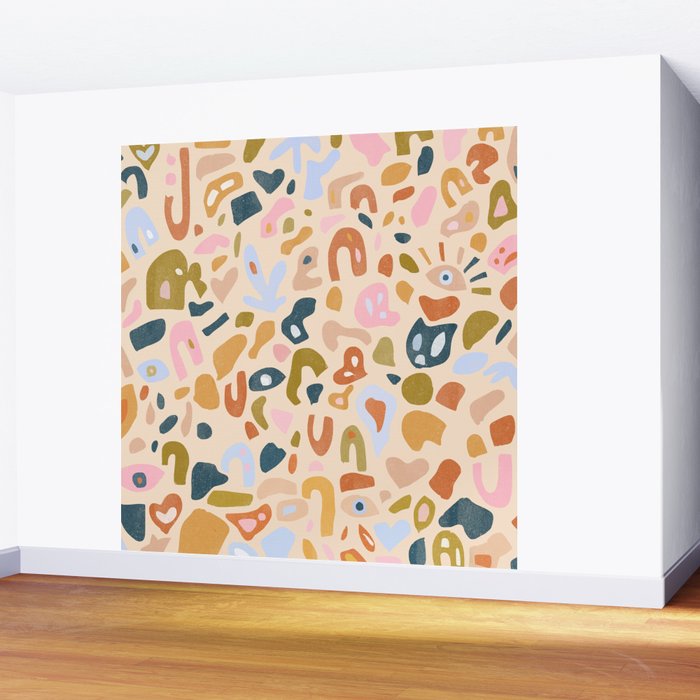 Abstract Paper Cuts Wall Mural Gallery Image 2