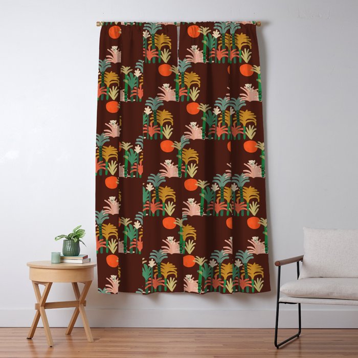 Cheetah Window Curtain Gallery Image 1