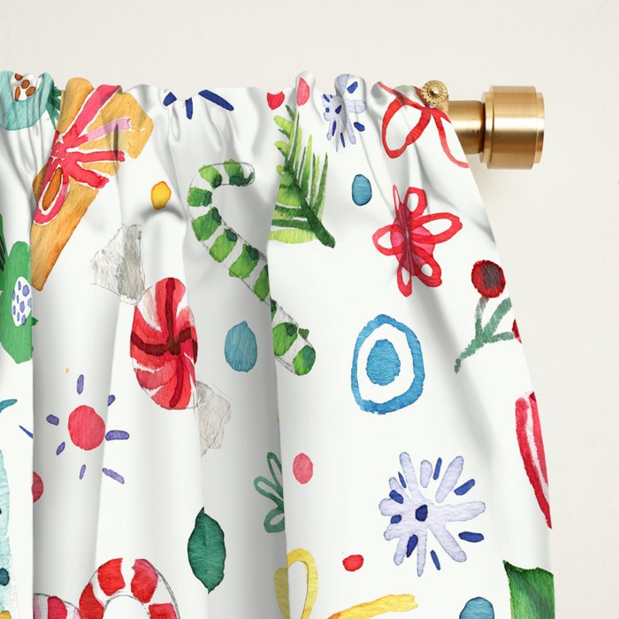 Holiday 2025 Sweets, Gifts and Candies Window Curtain Gallery Image 2
