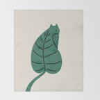 Cat and Plant 27 Throw Blanket Gallery Image 2