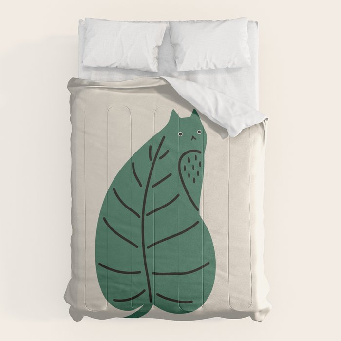 Cat and Plant 27 Comforter Gallery Image 6