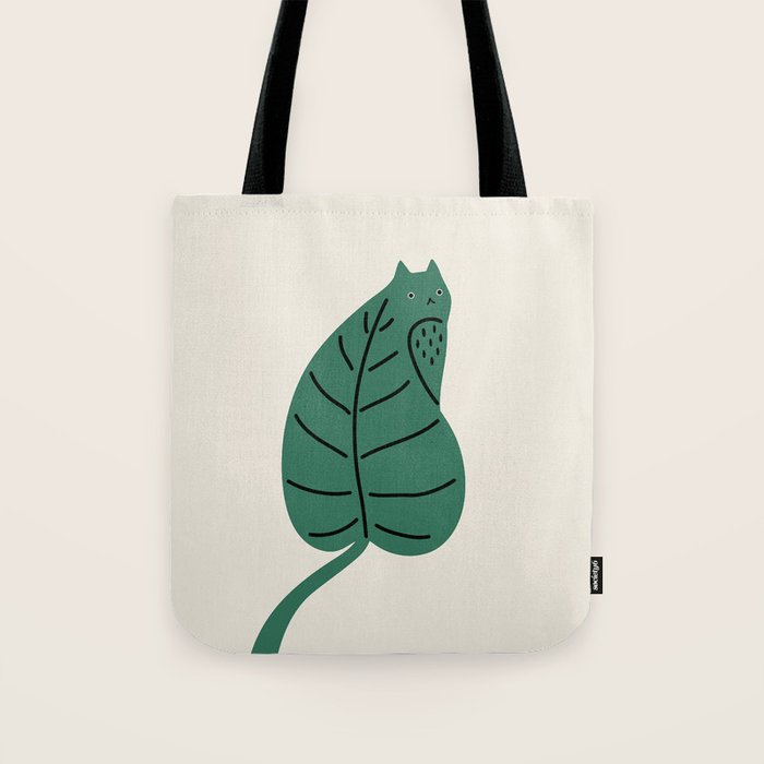 Cat and Plant 27 Tote Bag Gallery Image 1