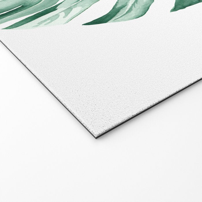 Watercolor monstera leaves Welcome Mat Gallery Image 2