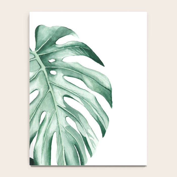 Watercolor monstera leaves Notebook Gallery Image 4