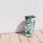 Watercolor monstera leaves Travel Mug Gallery Image 4