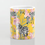 Striped For Life | Zebra Mango Forest | Modern Bohemian Wildlife Jungle | Botanical Nature Coffee Mug Gallery Image 4