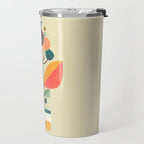 Potted plant with a bird Travel Mug Gallery Image 2