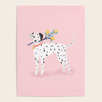 Dalmatian with Lemon Tree in Pink Poster Gallery Image 4