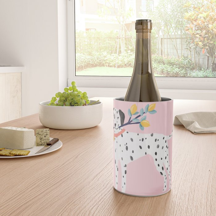 Dalmatian with Lemon Tree in Pink Wine Chiller Gallery Image 4