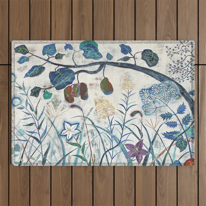 nature Japanese painting Outdoor Rug Gallery Image 1