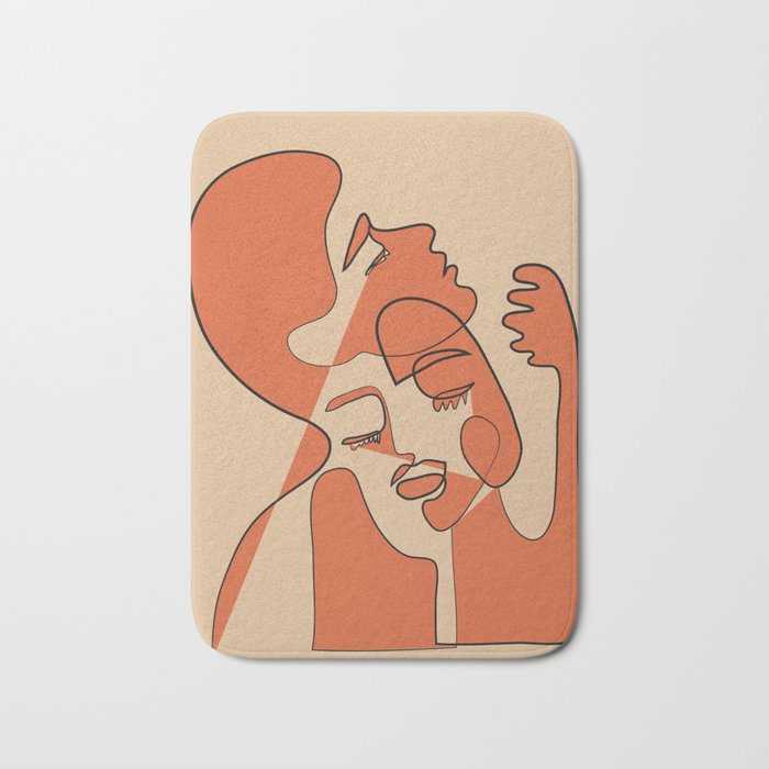 Abstract Faces 10 Bath Mat Gallery Image 1
