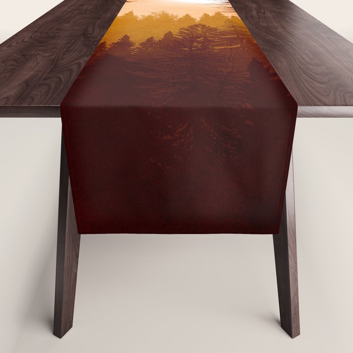 Morning Mountain Mist 1 Table Runner Gallery Image 1