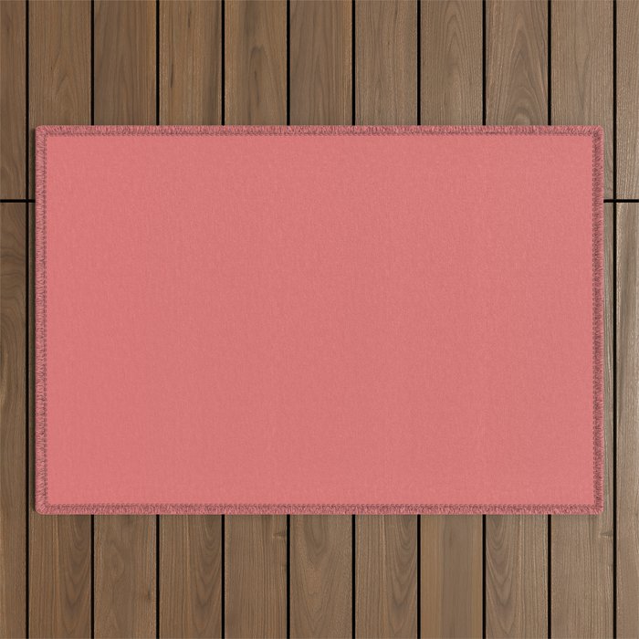 Boca Solid Shades - Dusty Rose Outdoor Rug Gallery Image 1
