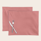 Boca Solid Shades - Dusty Rose Placemat Gallery Image 1