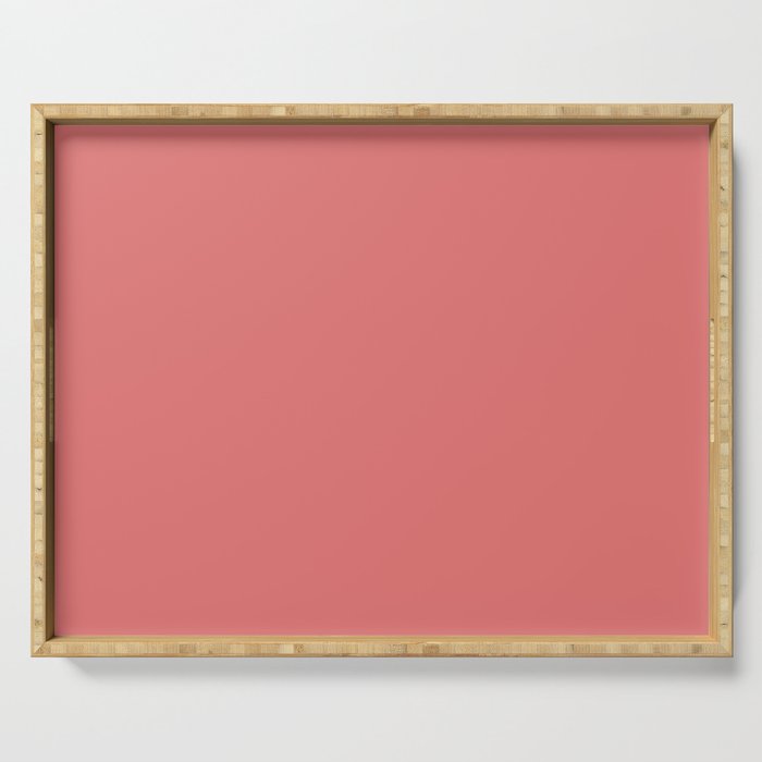 Boca Solid Shades - Dusty Rose Serving Tray Gallery Image 1
