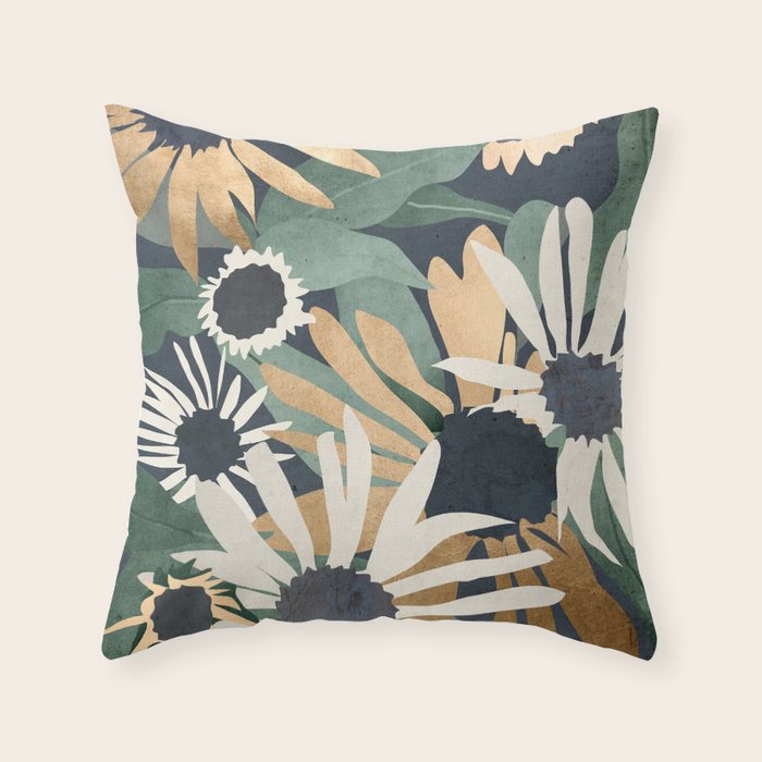 Flowers 10 Throw Pillow Gallery Image 1