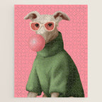 Bubblegum Pup Jigsaw Puzzle Gallery Image 1