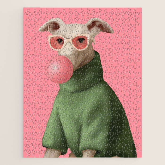 Bubblegum Pup Jigsaw Puzzle Gallery Image 1