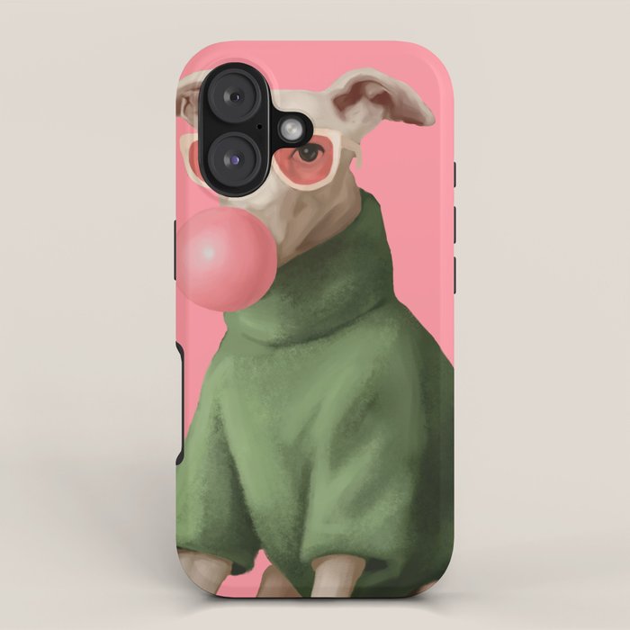 Bubblegum Pup iPhone Case Gallery Image 1