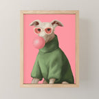 Bubblegum Pup Mini Art Print Gallery Image 1