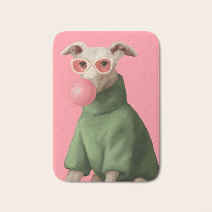 Bubblegum Pup Bath Mat Gallery Image 1