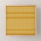 Spotted, African Pattern in Yellow Mini Art Print Gallery Image 1
