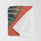 Folk Daisy Botanical Art Throw Blanket Gallery Image 3