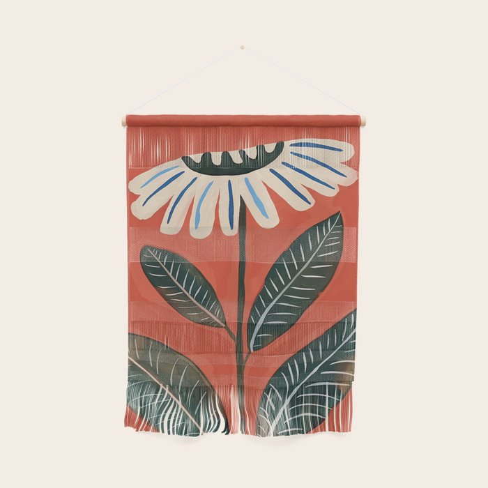 Folk Daisy Botanical Art Wall Hanging Gallery Image 1