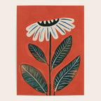 Folk Daisy Botanical Art Poster Gallery Image 4