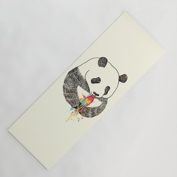 Panda Loves Ice Cream Yoga Mat Gallery Image 1